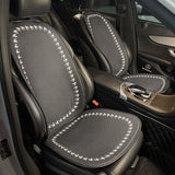 Deluxe Houndstooth Breathable Mesh Car Seat Cover Full Set