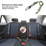 Adjustable Printed Nylon Dog Lead Pet Car Seat Belt
