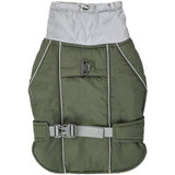 Waterproof Jacket Warm High Collar Reflective Dog Clothes