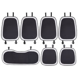 Deluxe Houndstooth Breathable Mesh Car Seat Cover Full Set