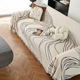 Minimalist Chenille Reversible Cat-Scratch Resistant Non-Slip Sofa Cover