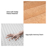 Large Washable Creamy Cosy Flat Dog Beds - Cheesecake