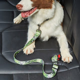 Adjustable Printed Nylon Dog Lead Pet Car Seat Belt