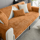 Simple Striped Chenille Anti-scratch Sofa Cover