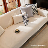 Minimalist Waterproof Wheat Stripe Design Chenille Sofa Cover