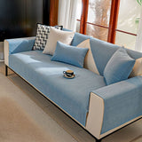 Minimalist Waterproof Wheat Stripe Design Chenille Sofa Cover