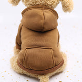 Autumn and Winter Pocket Sweatshirt Double Legs Sports Style Multicolour Pet Dog Clothes-FunnyFuzzy
