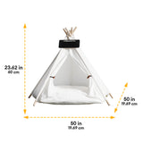 Lightweight Breathable Removable Five-Pointed Star Pet Teepee Tent