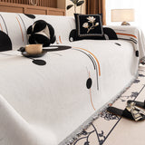 Modern Planet Cup Style Cat-Friendly Chenille Throw Sofa Cover