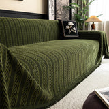 Jacquard Tassel Chenille Sofa Cover