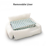 Luxury Houndstooth Cotton-Linen All Seasons Comfort Dog & Cat Sofa Bed