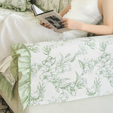 Chenille Floral Ruffle Design Anti-Slip Sofa Cover