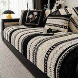 Colour-block Woven Suede Soft Skin-Friendly Anti-Skid Sofa Cover