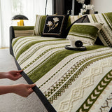 Colour-block Woven Suede Soft Skin-Friendly Anti-Skid Sofa Cover