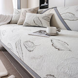 Premium Leaf Texture Chenille Non-Slip Anti-Scratch Sofa Cover