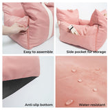 Waterproof Travel Dog Car Seat Bed - Gym Bag
