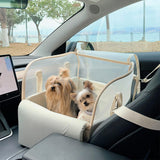 Breathable Multifunctional Large Space Travel Safety Dog Car Seat Bed for Small Dogs