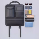 Classic Nappa Leather Car Seat Back Organizer – Sleek & Practical Storage Solution