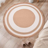 Nordic Handwoven Durable Cat Scratch Mat Rug with Fringe