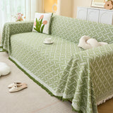 Soft T-Pattern Cotton Gauze Sofa Drape Throw Sofa Cover