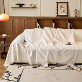 Soft T-Pattern Cotton Gauze Sofa Drape Throw Sofa Cover