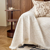 Soft T-Pattern Cotton Gauze Sofa Drape Throw Sofa Cover