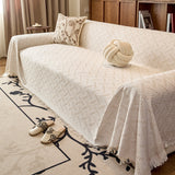 Soft T-Pattern Cotton Gauze Sofa Drape Throw Sofa Cover