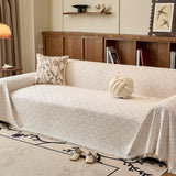 Soft T-Pattern Cotton Gauze Sofa Drape Throw Sofa Cover