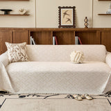 Soft T-Pattern Cotton Gauze Sofa Drape Throw Sofa Cover