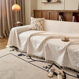 Soft T-Pattern Cotton Gauze Sofa Drape Throw Sofa Cover