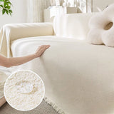 Soft Waterproof Teddy Plush Throw Sofa Cover