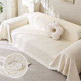 Soft Waterproof Teddy Plush Throw Sofa Cover