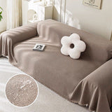 Soft Waterproof Teddy Plush Throw Sofa Cover