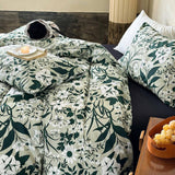 Vintage French Floral Cotton Duvet Cover Bed Sheet Set