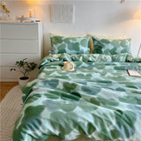 Watercolour Heart Gradient Cotton Duvet Cover Bed Sheet Set
