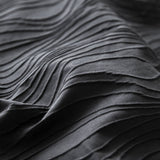 Wavy Jacquard Percale Cotton Duvet Cover Bed Sheet Set
