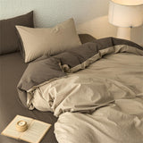Wavy Jacquard Percale Cotton Duvet Cover Bed Sheet Set