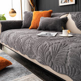 Leaf Cotton Carpet Anti-scratch Protective Sofa Cover 