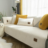 Thick Fuzzy Sherpa Fleece Non-Slip Sofa Cover