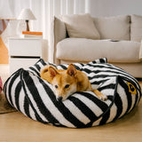 Trendy Striped Pattern Polygonal Pet Bean Bag Chair