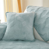 Suede Plush Elegant Pattern Sofa Protective Non-Slip Sofa Cover