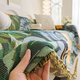 Tropical Style Multi-Purpose Sofa Protection Scratch Resistance Throw Sofa Cover