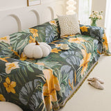 Tropical Style Multi-Purpose Sofa Protection Scratch Resistance Throw Sofa Cover
