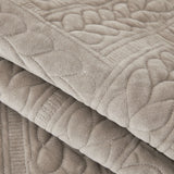 Warm Crystal Velvet Wheat Embroidery Non-Slip Sofa Cover