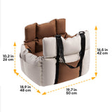 Waterproof Classic Colour Matching Soft Car Seat Bed