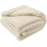 Waterproof Flannel Sherpa Fleece Thickened Dog Blanket